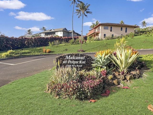 1568 Pee Rd Unit 211, Koloa, HI 96756 - community / neighborhood sign with a lawn