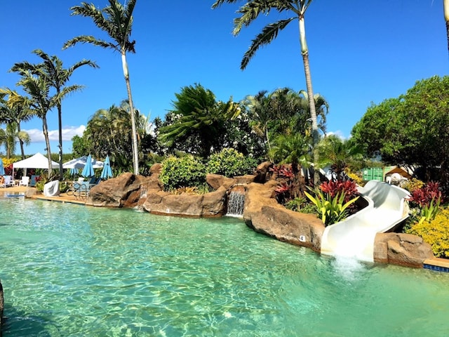 2253 Poipu Rd Unit 77, Koloa, HI 96756 - community pool with a water slide