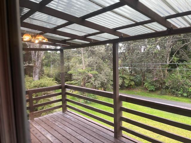 19-4142 Haunani Rd, Volcano, HI 96785 - view of wooden deck