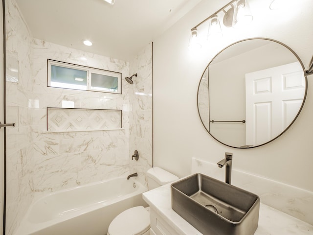 15-1703 5th Ave, Keaau, HI 96749 - full bathroom with toilet, tub / shower combination, and vanity
