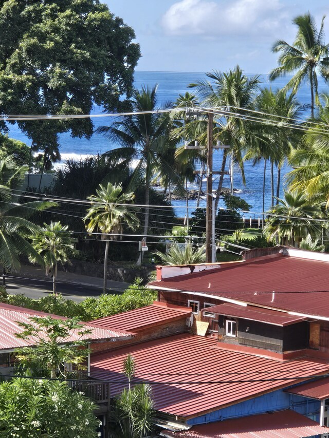 75-5680 Kuakini Hwy Unit 309, Kailua-Kona, HI 96740 - wooden deck featuring a water view