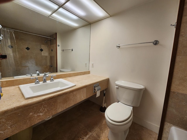 400 Hualani St Unit 3214, Hilo, HI 96720 - bathroom with toilet, a tile shower, and vanity