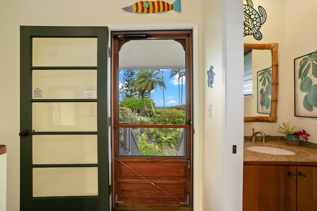 5451 Ka Haku Rd Unit 25, Princeville, HI 96722 - doorway featuring bar with sink