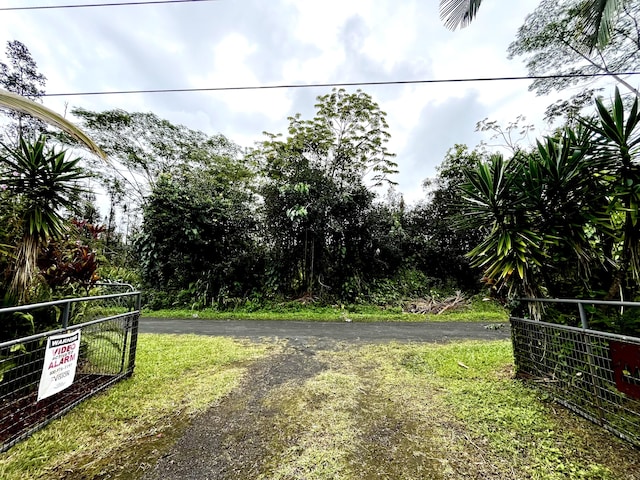 14-3473 Mauna Kea Rd, Pahoa, HI 96778 - view of street featuring a gated entry