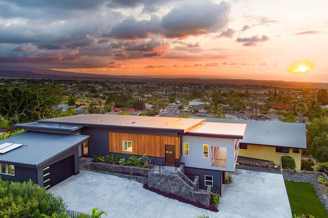 68-1868 Malina Pl, Waikoloa, HI 96738 - modern home with concrete driveway and an attached garage