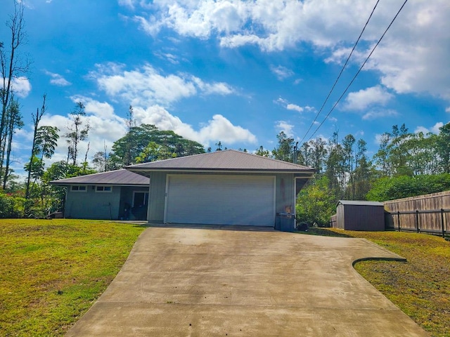16-1844 34th Ave, Keaau, HI 96749 - view of front of house with metal roof and driveway