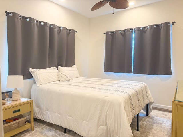 16-1844 34th Ave, Keaau, HI 96749 - bedroom with a ceiling fan and carpet flooring