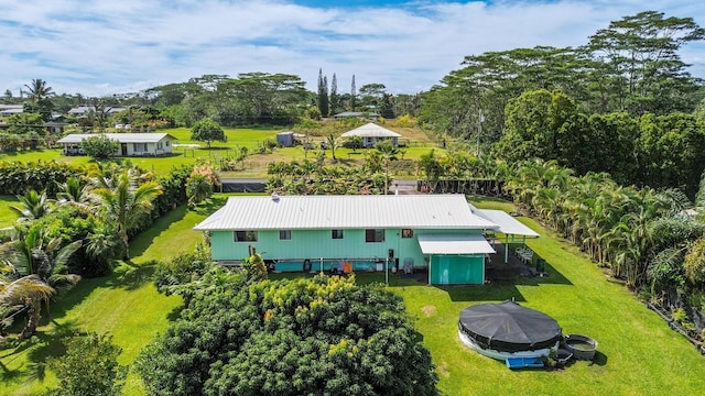15-1477 17th Ave, Keaau, HI 96749 - view from above of property featuring a tree filled landscape