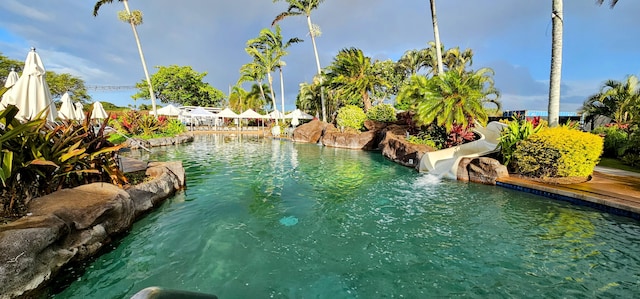 2253 Poipu Rd Unit 411, Koloa, HI 96756 - swimming pool with a water slide