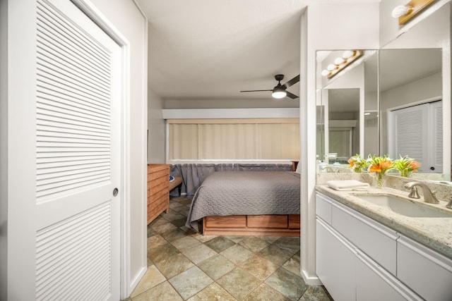 1677 Pee Rd Unit B2, Koloa, HI 96756 - bedroom with a sink and light stone finish flooring