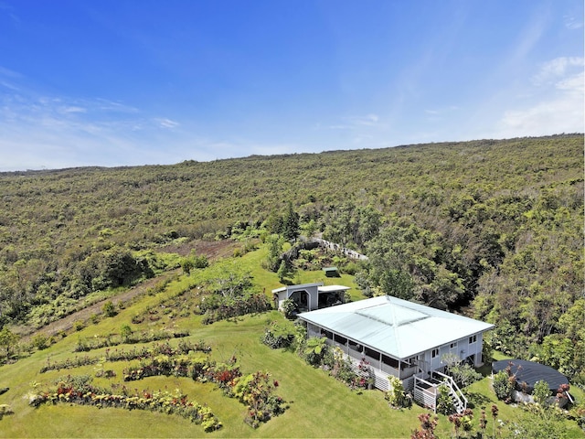 34-1480 Honomainoa Rd, Papaaloa, HI 96780 - aerial view of property and surrounding area featuring a forest