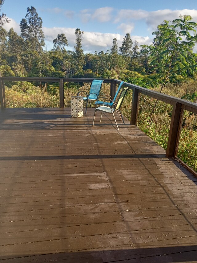 16-1896 Uhini Ana Rd, Mountain View, HI 96760 - view of wooden terrace
