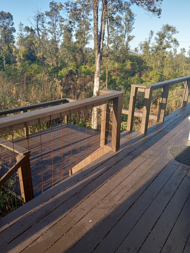 16-1896 Uhini Ana Rd, Mountain View, HI 96760 - view of wooden deck