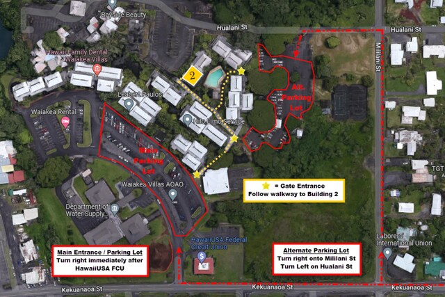 400 Hualani St Unit 2207, Hilo, HI 96720 - map / location with property parcel outlined