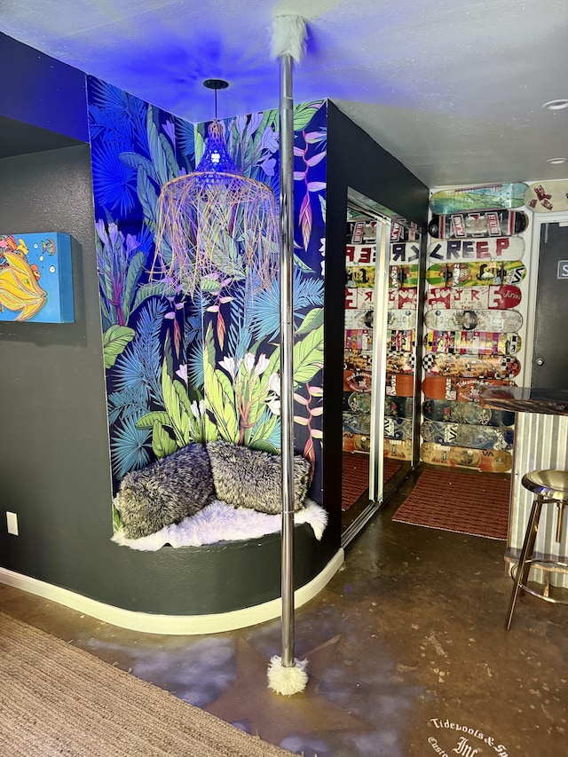 4194 Kekuanaoa Ln, Princeville, HI 96722 - detailed view of concrete floors and baseboards