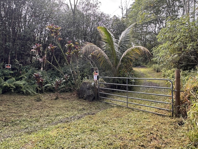 16-1412 40th Ave, Kurtistown, HI 96760 - view of yard with a gate