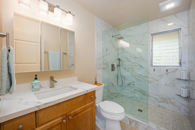 78-7054 Kamehameha Iii Rd Unit 803, Kailua-Kona, HI 96740 - bathroom featuring a marble finish shower, vanity, and toilet