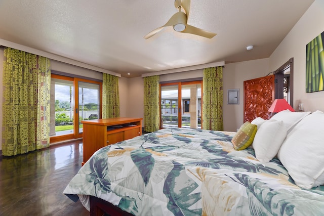 17-250 Meaulu St, Keaau, HI 96749 - bedroom with multiple windows, access to outside, and a ceiling fan