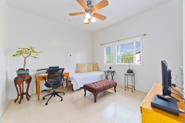 17-250 Meaulu St, Keaau, HI 96749 - bedroom featuring baseboards and a ceiling fan