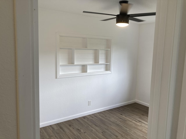 15-1779 6th Ave, Keaau, HI 96749 - unfurnished room with a ceiling fan, wood finished floors, and baseboards