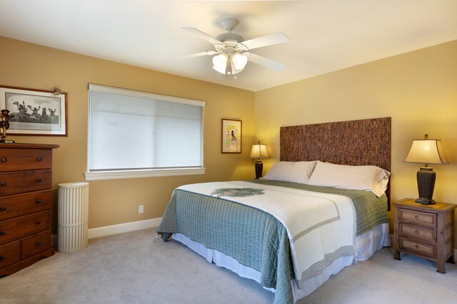 68-3744 Ua Noe Pl, Waikoloa, HI 96738 - carpeted bedroom with ceiling fan and baseboards