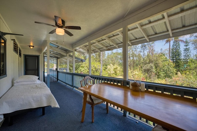 15-1429 23rd Ave, Keaau, HI 96749 - sunroom / solarium featuring a ceiling fan
