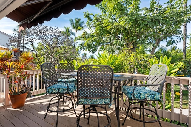 78-7039 Kamehameha Iii Rd Unit 66, Kailua-Kona, HI 96740 - deck featuring outdoor dining area