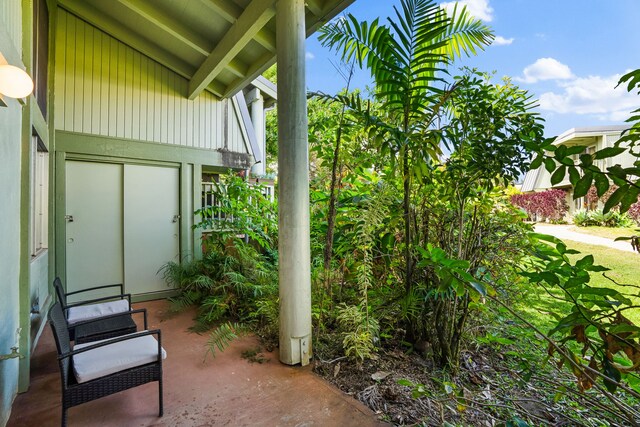 3880 Wyllie Rd Unit 5B, Princeville, HI 96722 - view of patio / terrace