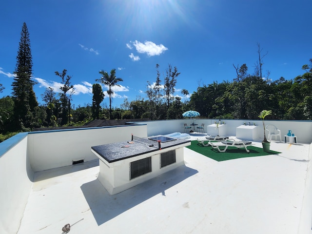 13-1128 Malama St, Pahoa, HI 96778 - view of patio featuring a fire pit