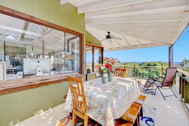 12-211 Oliana Dr, Pahoa, HI 96778 - view of patio featuring a ceiling fan