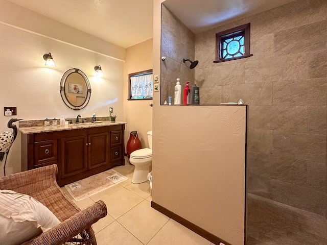94-2088 S Point Rd, Naalehu, HI 96772 - full bathroom featuring walk in shower, vanity, toilet, and tile patterned flooring