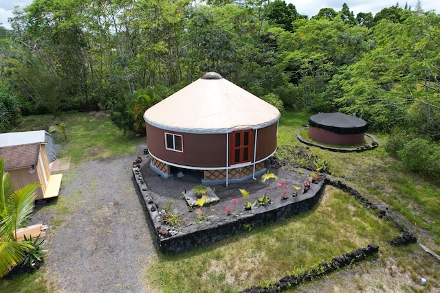 15-2064 26th Ave, Keaau, HI 96749 - view from above of property featuring a forest