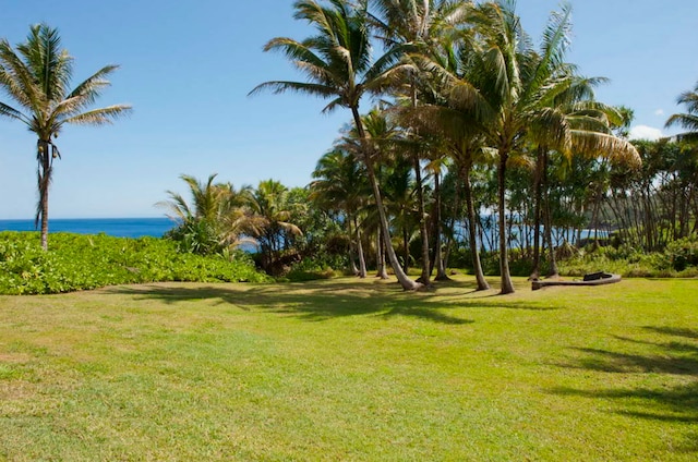 15-2774 Ahi St, Pahoa, HI 96778 - view of green lawn featuring a water view