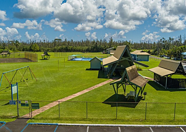 15-2774 Ahi St, Pahoa, HI 96778 - bird's eye view of a tree filled landscape