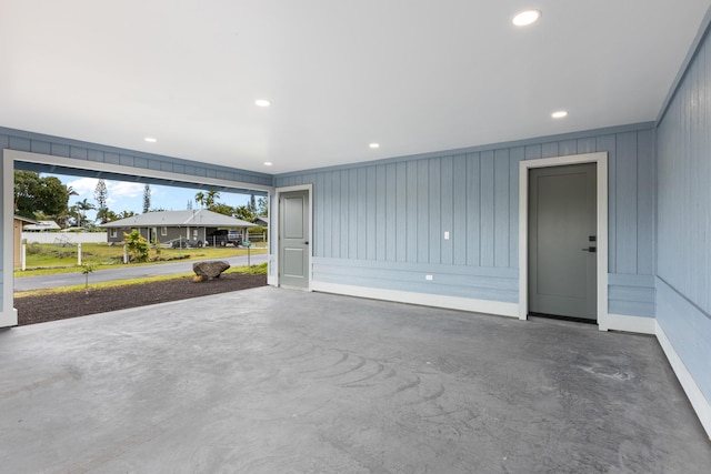 16-2050 Pikake Dr, Pahoa, HI 96778 - unfurnished living room featuring concrete floors and recessed lighting