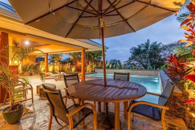 75-665 Kula Kai Pl, Kailua-Kona, HI 96740 - view of patio with an outdoor pool and outdoor dining area
