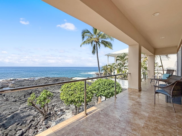 75-5952 Alii Dr, Kailua-Kona, HI 96740 - balcony featuring a water view
