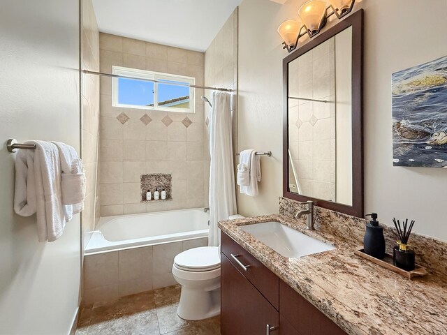 75-5952 Alii Dr, Kailua-Kona, HI 96740 - full bathroom featuring vanity, tiled shower / bath, and toilet