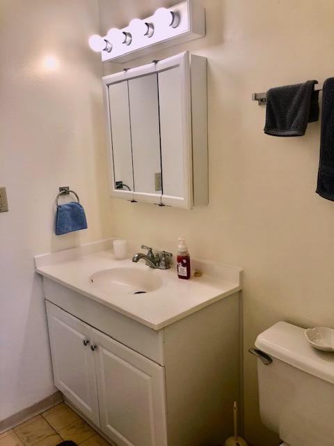 78-7054 Kamehameha Iii Rd Unit 1203, Kailua-Kona, HI 96740 - bathroom with vanity, toilet, and tile patterned floors
