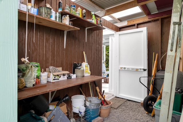 64-5270 Hoohoa St, Kamuela, HI 96743 - miscellaneous room featuring wooden walls
