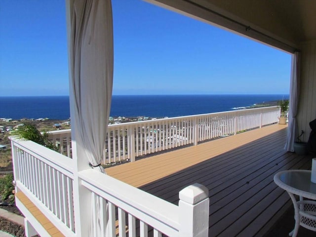 88-1978 Milolii Rd, Captain Cook, HI 96704 - wooden deck with a water view