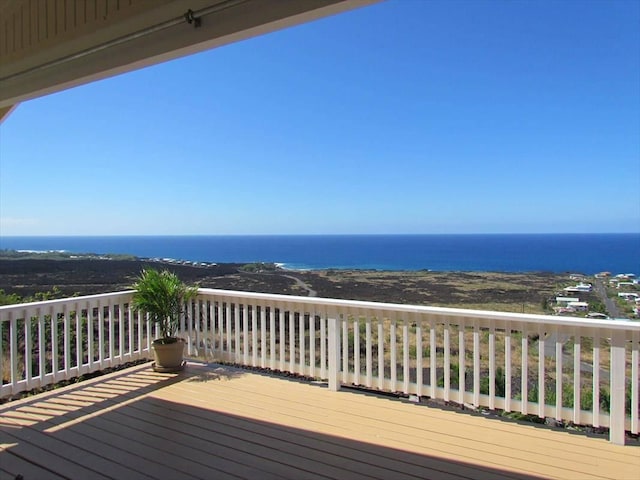 88-1978 Milolii Rd, Captain Cook, HI 96704 - wooden terrace with a water view