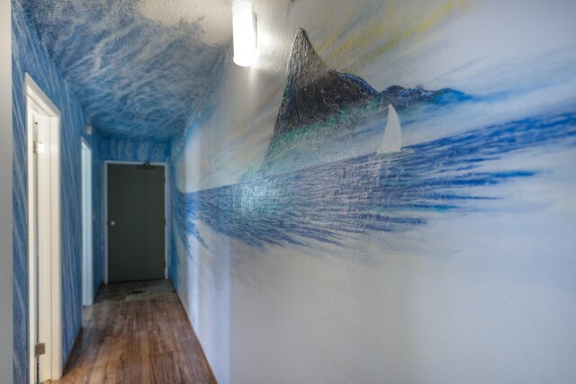 75-5669 Kuakini Hwy Unit 4101, Kailua-Kona, HI 96740 - hall featuring wood finished floors