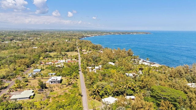 15-1913 Beach Rd, Keaau, HI 96749 - drone / aerial view of a large body of water and a heavily wooded area