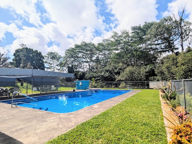 15-1468 23rd Ave, Keaau, HI 96749 - view of swimming pool with view of scattered trees and a patio