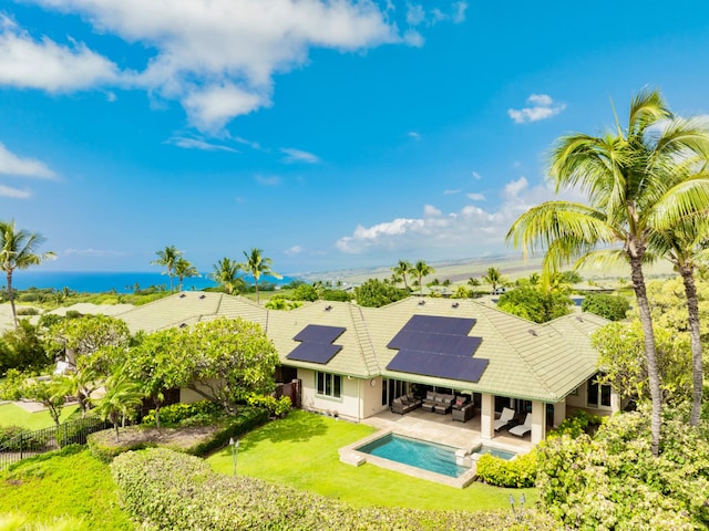 62-3600 Amaui Pl Unit 345, Waimea, HI 96743 - outdoor pool with an outdoor living space and a patio area