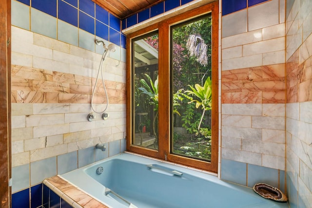 7315 Alealea Rd, Hanalei, HI 96714 - full bathroom with tiled bath and a shower