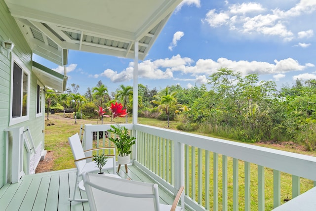 15-1505 2nd Ave, Keaau, HI 96749 - wooden terrace with a lawn
