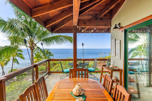 87-287 Kaohe Rd, Captain Cook, HI 96704 - balcony featuring a water view