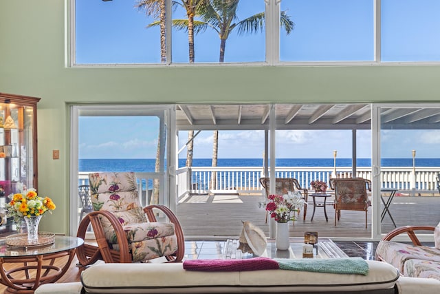 15-1023 Ala Heiau Rd, Keaau, HI 96749 - wooden deck featuring a water view